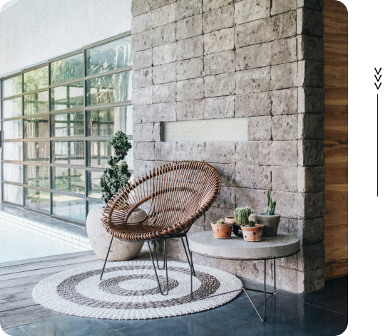 Chair and Garden Image